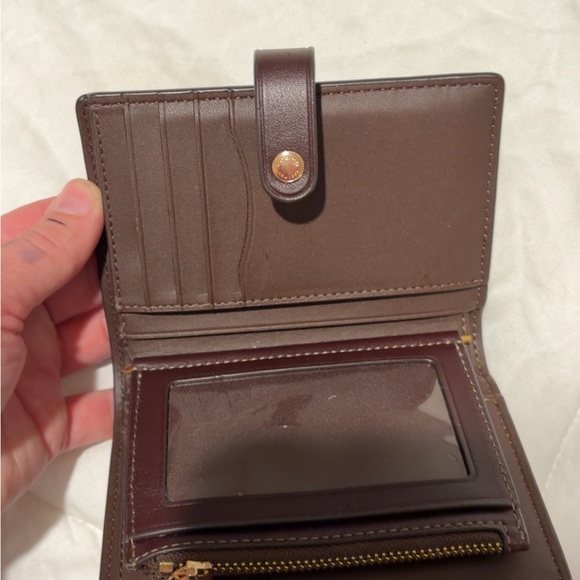 Coach Dark Brown Leather Wallet - Picture 3 of 5